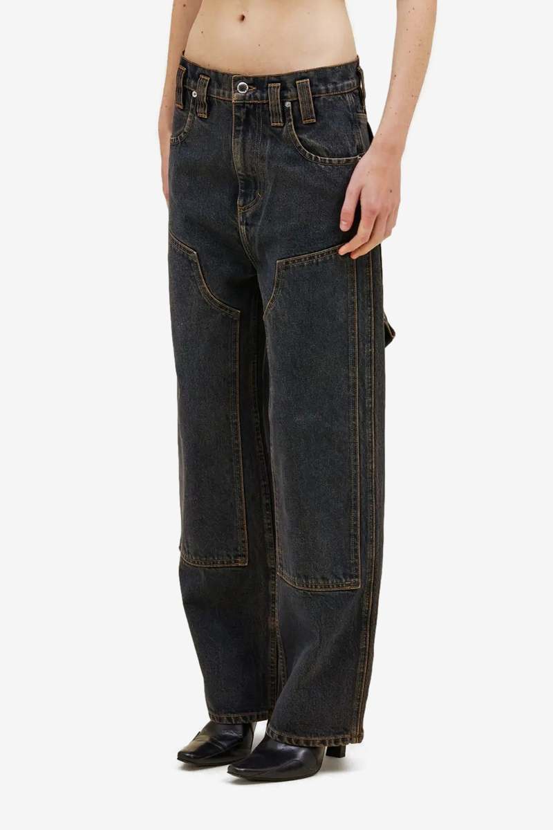 ECKHAUS LATTA Double Knee Baggy Jean - Valencia