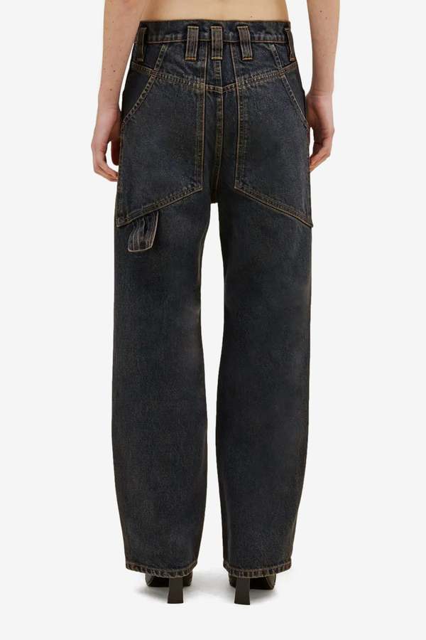 ECKHAUS LATTA Double Knee Baggy Jean - Valencia