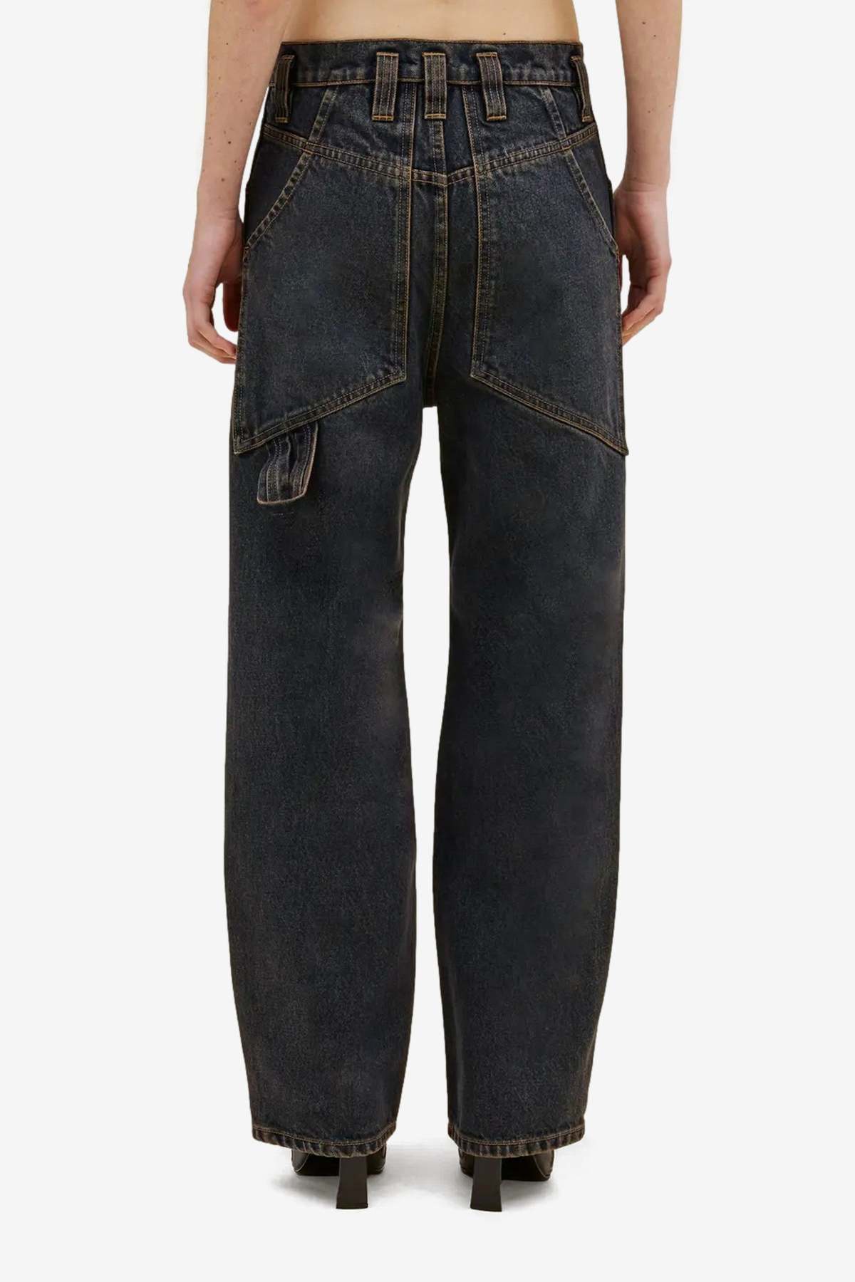 ECKHAUS LATTA Double Knee Baggy Jean - Valencia - Image 5 of 5