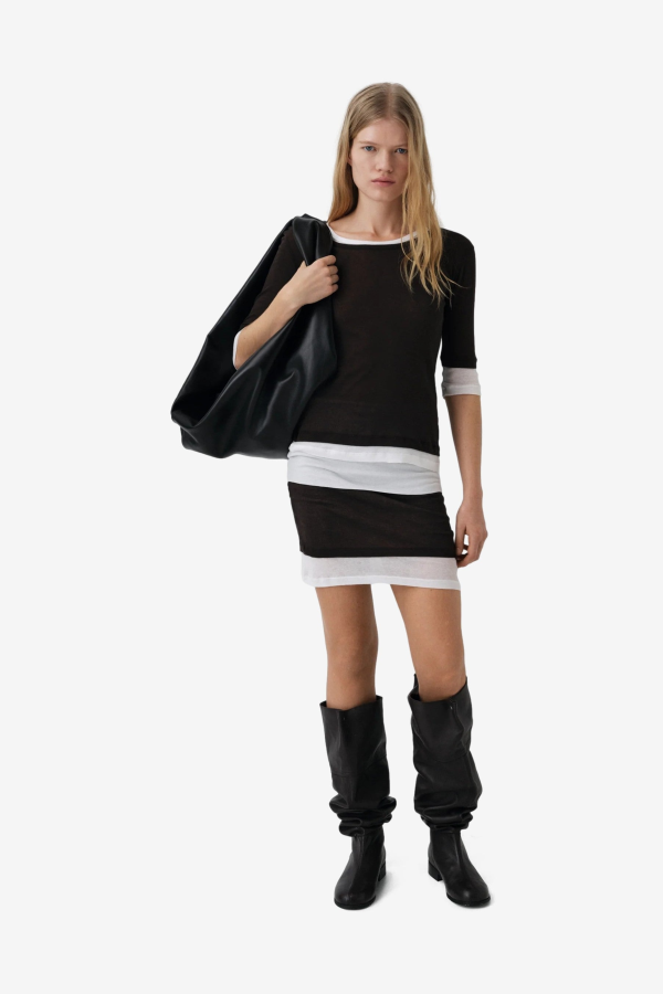 Gimagaus Gemma Top - Brown/White