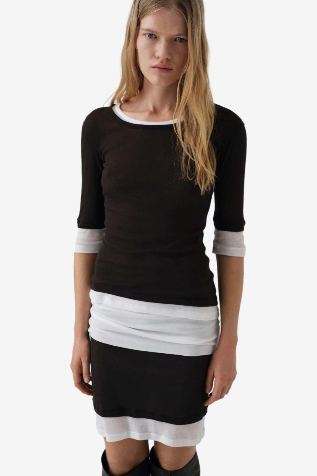 Gimagaus Gemma Top - Brown/White - Image 3 of 4