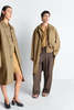 Lemaire Car Coat Ventile Cotton Raincoat - Khaki - Thumbnail 3
