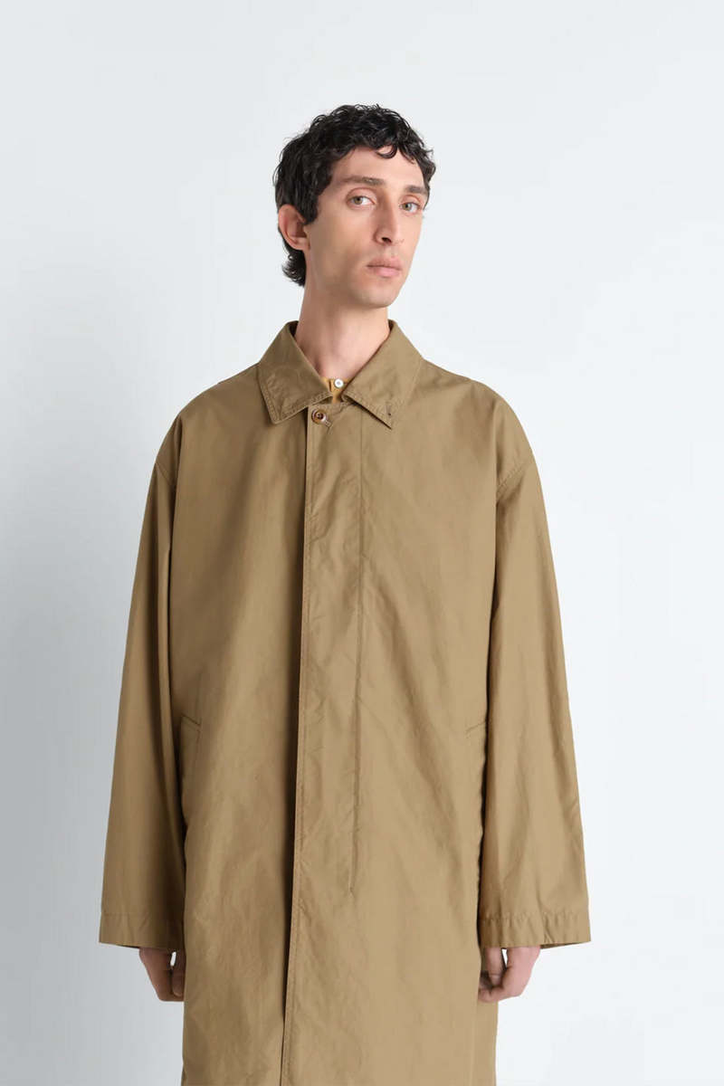 Lemaire Car Coat Ventile Cotton Raincoat - Khaki