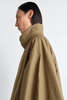 Lemaire Car Coat Ventile Cotton Raincoat - Khaki - Thumbnail 7