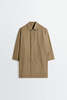 Lemaire Car Coat Ventile Cotton Raincoat - Khaki - Thumbnail 8