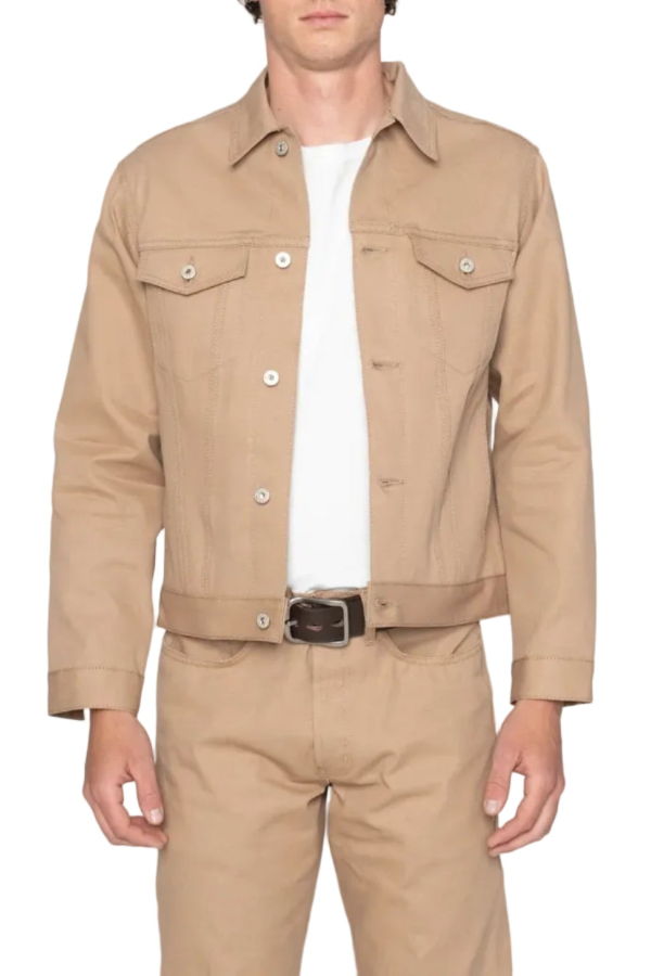 Naked & Famous Selvedge Slacks Denim Jacket - Beige