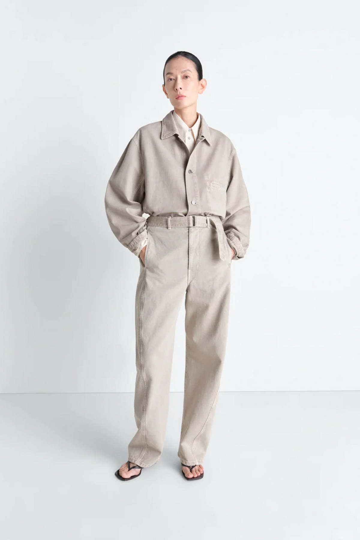 Lemaire Twisted Belted Pants - Image 1 of 8
