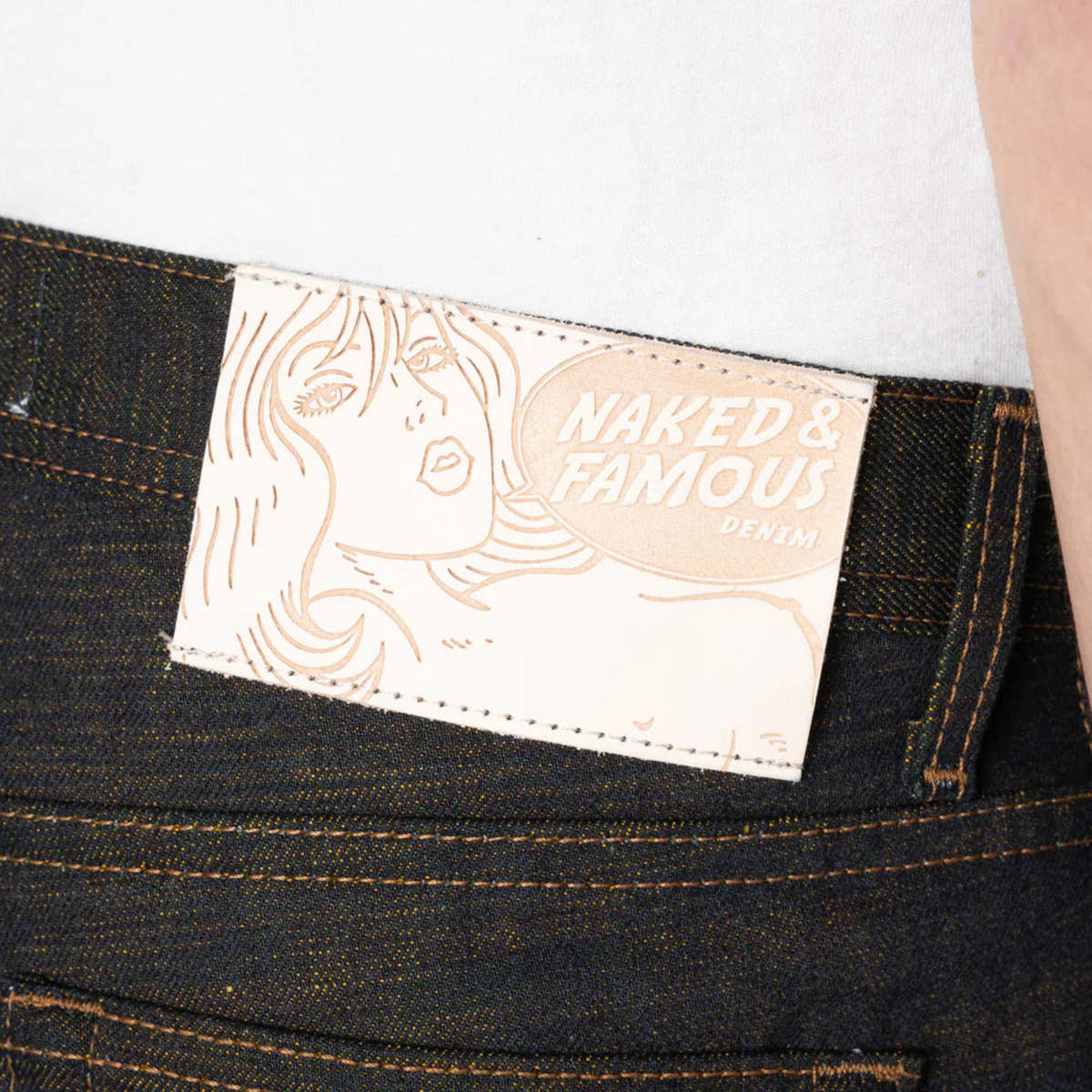Naked & Famous Weird Guy Jeans - Indigo - Image 6 of 7
