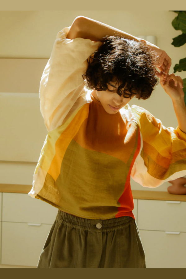 L.F.Markey Apollo Colour Block Top - Canopy