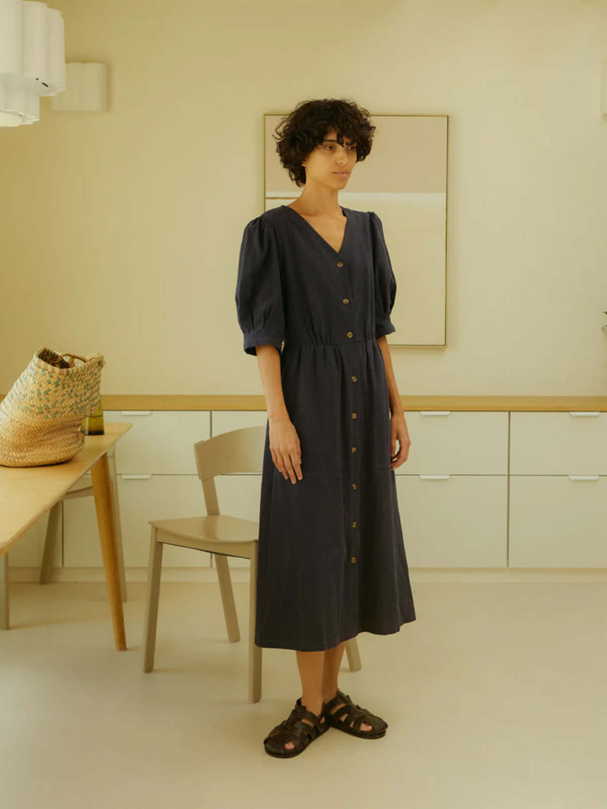L.F.Markey Lowry Textured Cotton Dress - Image 2 of 8