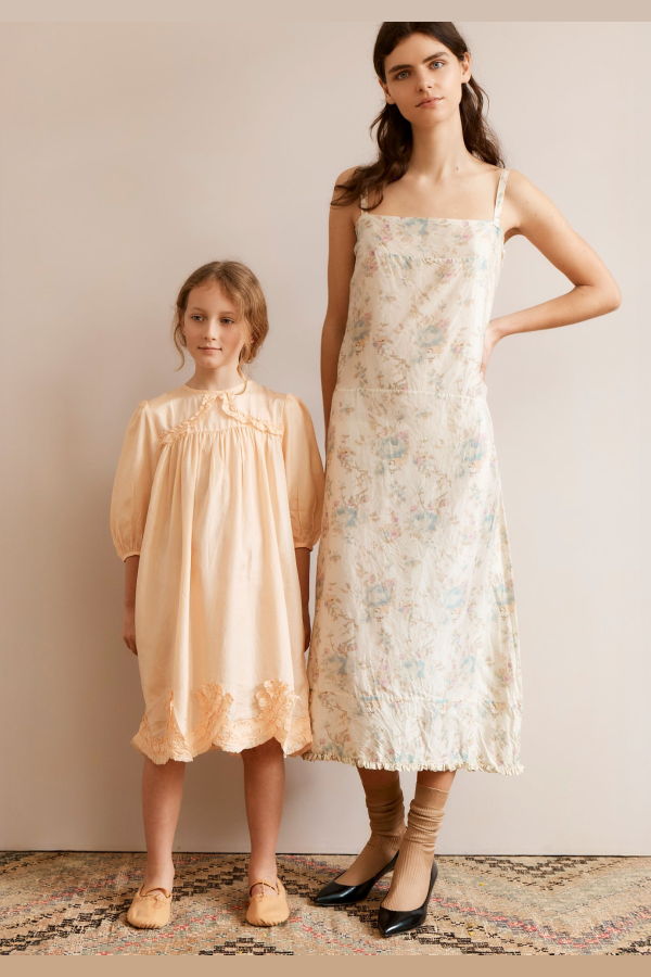 KIDS Caramel Marta Silk Dress