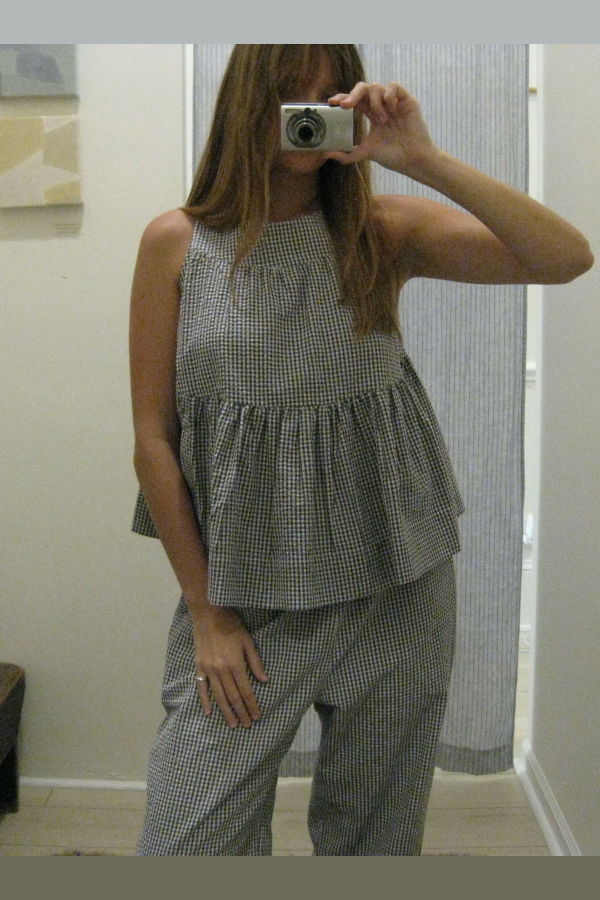 Emma Rothkopf Carmen Swing Top - Navy