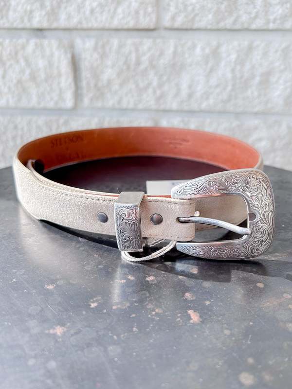 The Great. Western Narrow Belt - Cream with Silver The Great. Western Narrow Belt - Cream with Silver