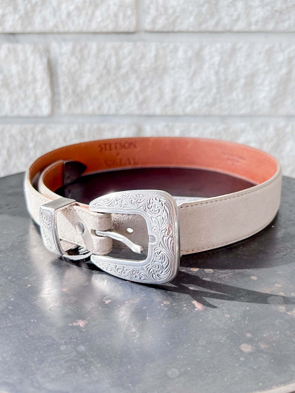 The Great. Western Narrow Belt - Cream with Silver - Image 2 of 4