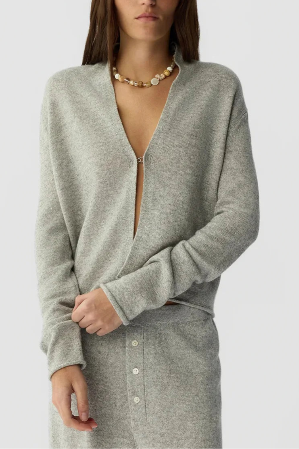 Guest in Residence Stealth Cardigan - Stone