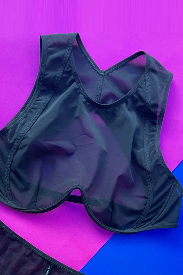 La Fille d'O Futura High Neck Bra - Black