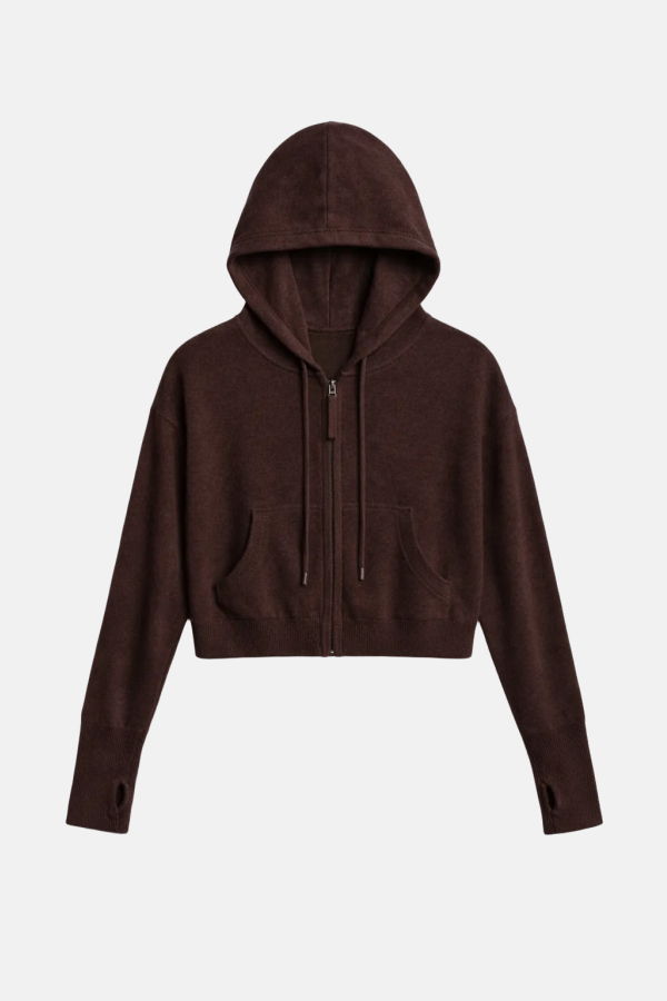 The Tile Club Amy Cashmere Zip Hoodie