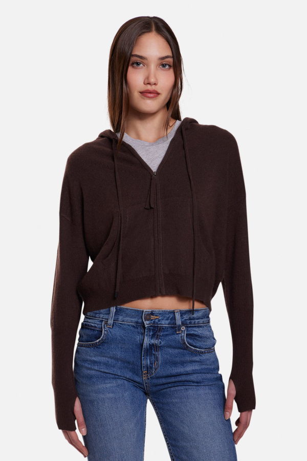 The Tile Club Amy Cashmere Zip Hoodie