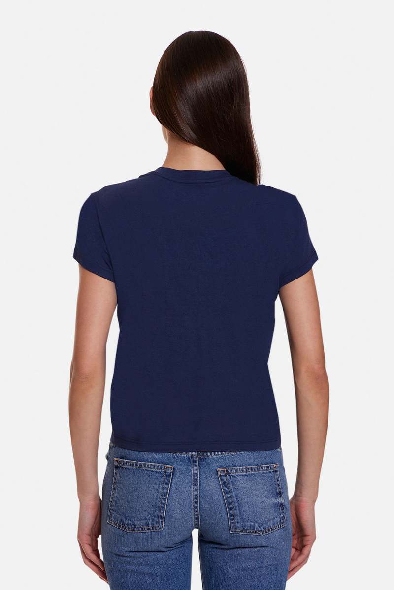 The Tile Club Bebe Lux Tee - Navy