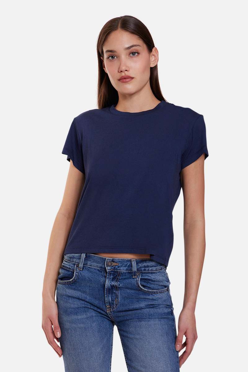 The Tile Club Bebe Lux Tee - Navy