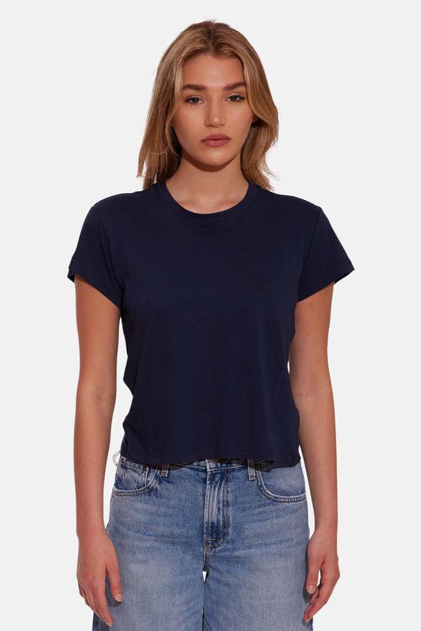 The Tile Club Bebe Lux Tee - Navy