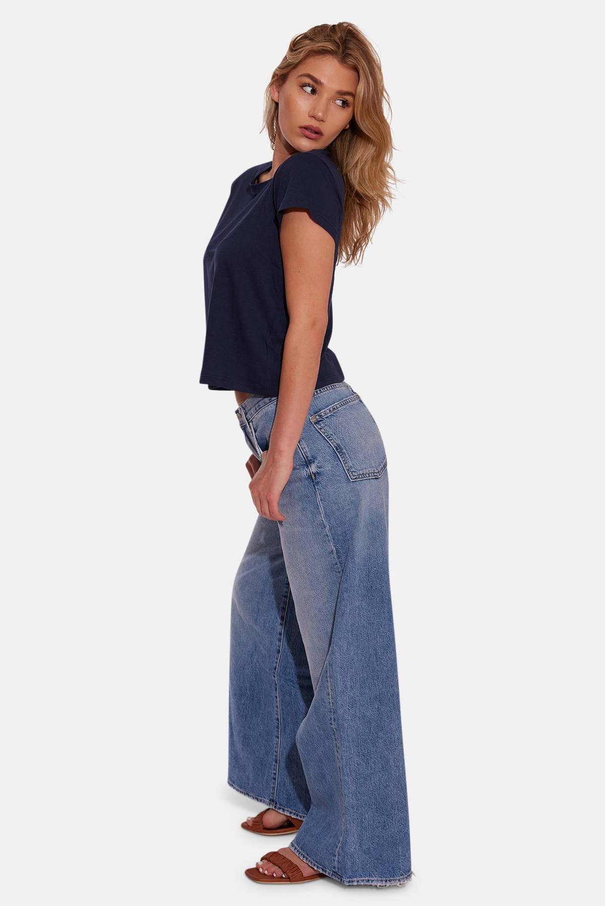 The Tile Club Bebe Lux Tee - Navy - Image 9 of 11