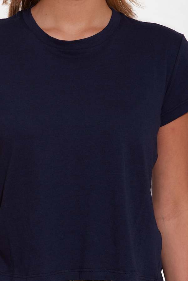 The Tile Club Bebe Lux Tee - Navy