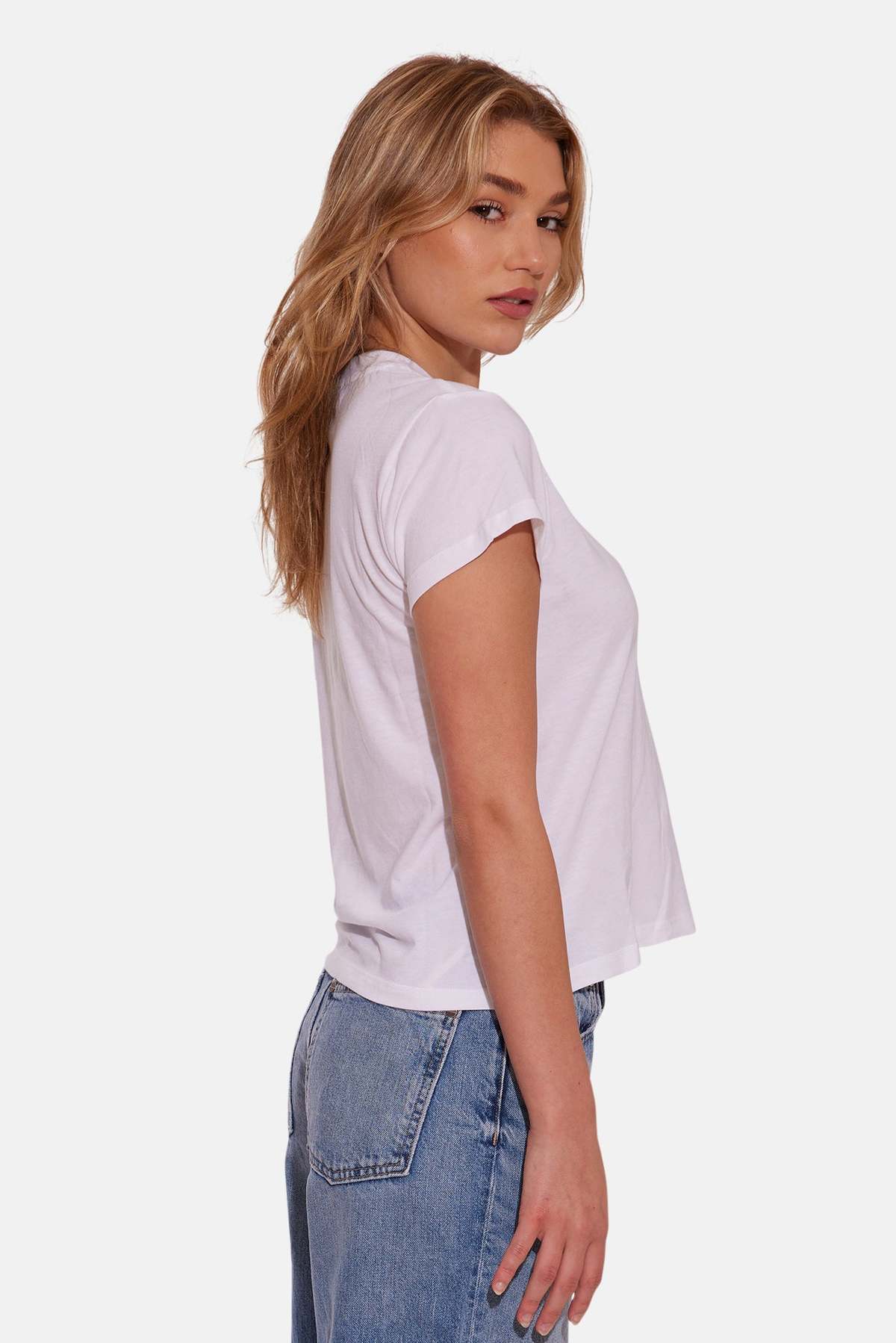 The Tile Club Bebe Lux Tee - White - Image 7 of 11