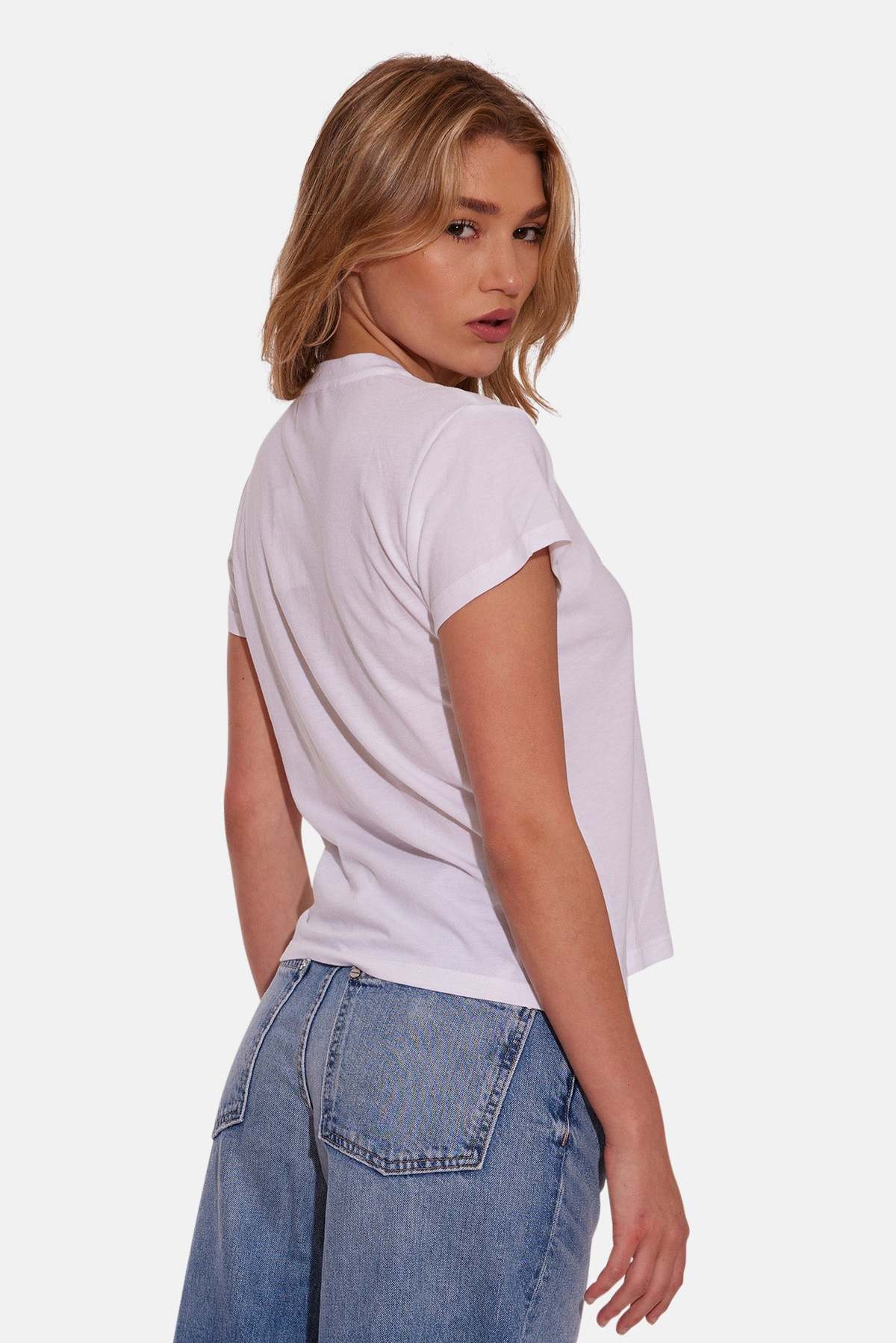 The Tile Club Bebe Lux Tee - White - Image 8 of 11