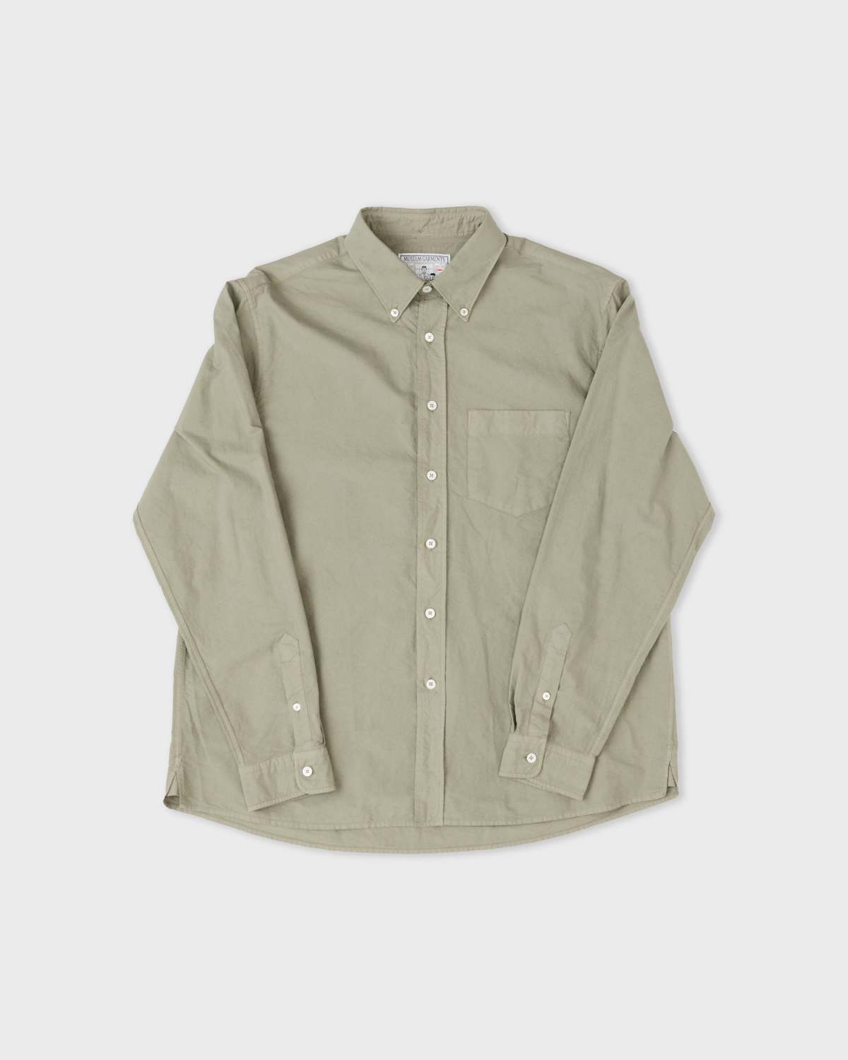 Museum Garments Dad's Shirt Oxford Garment Dyed Shirt - Sage - Image 1 of 3
