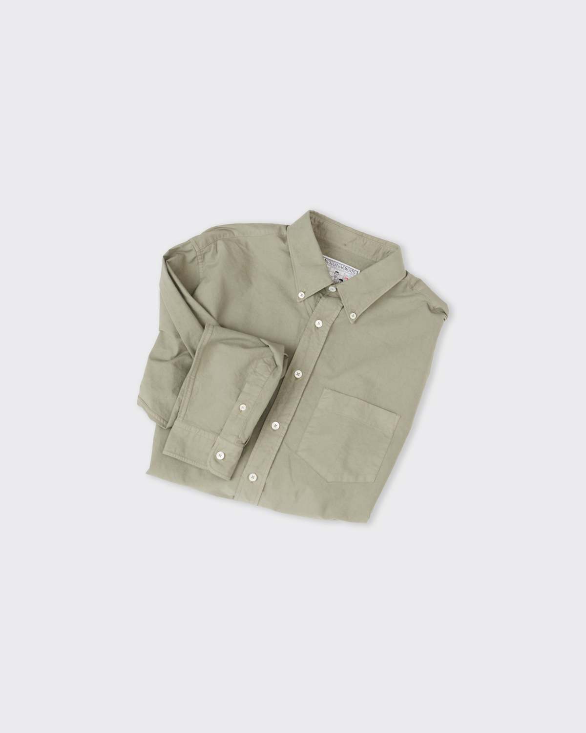 Museum Garments Dad's Shirt Oxford Garment Dyed Shirt - Sage - Image 3 of 3