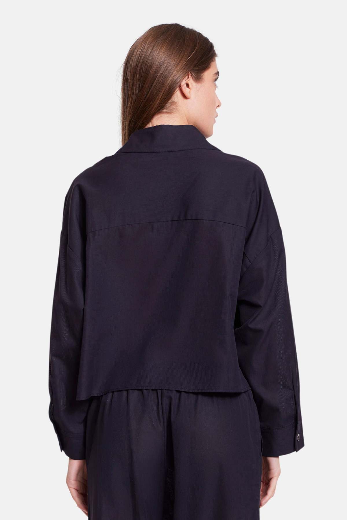 The Tile Club Gansett Poplin Crop Shirt - Image 6 of 7