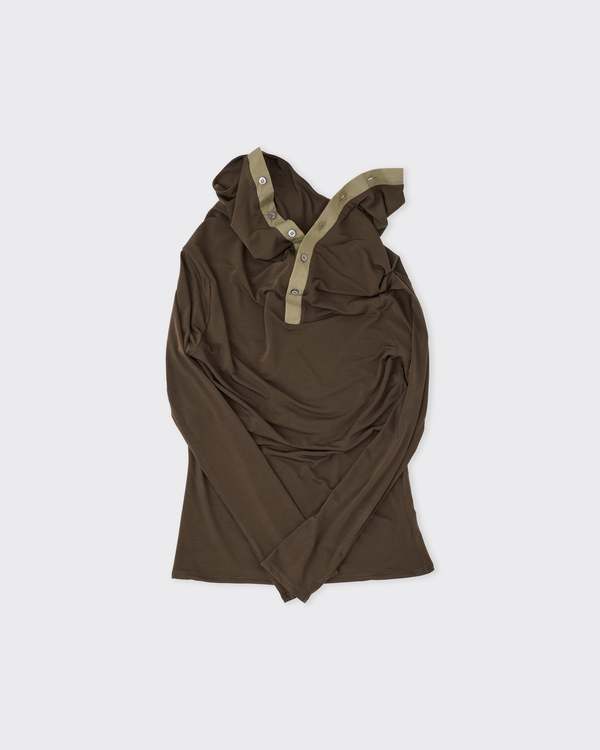 Wanze Sailor Collar Jersey Top