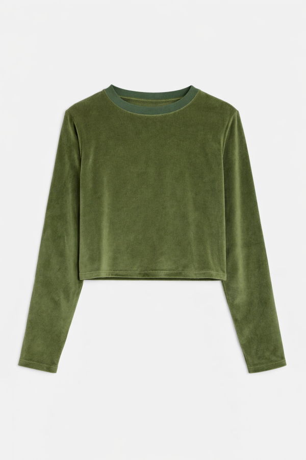 The Tile Club Jayne Velour Crewneck Sweatshirt