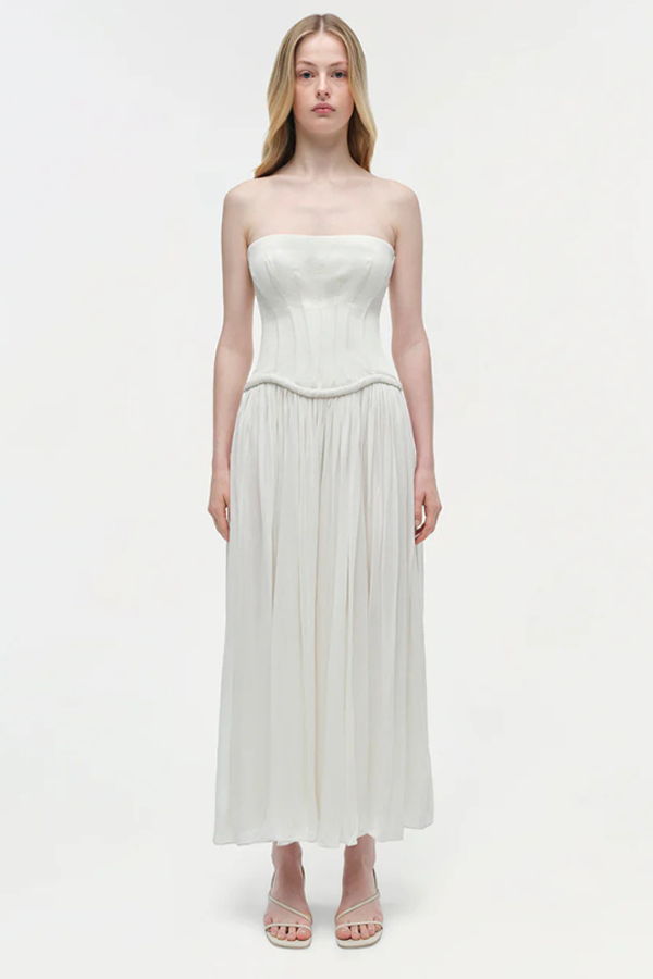 Jonathan Simkhai Adalys Strapless Jersey Dress