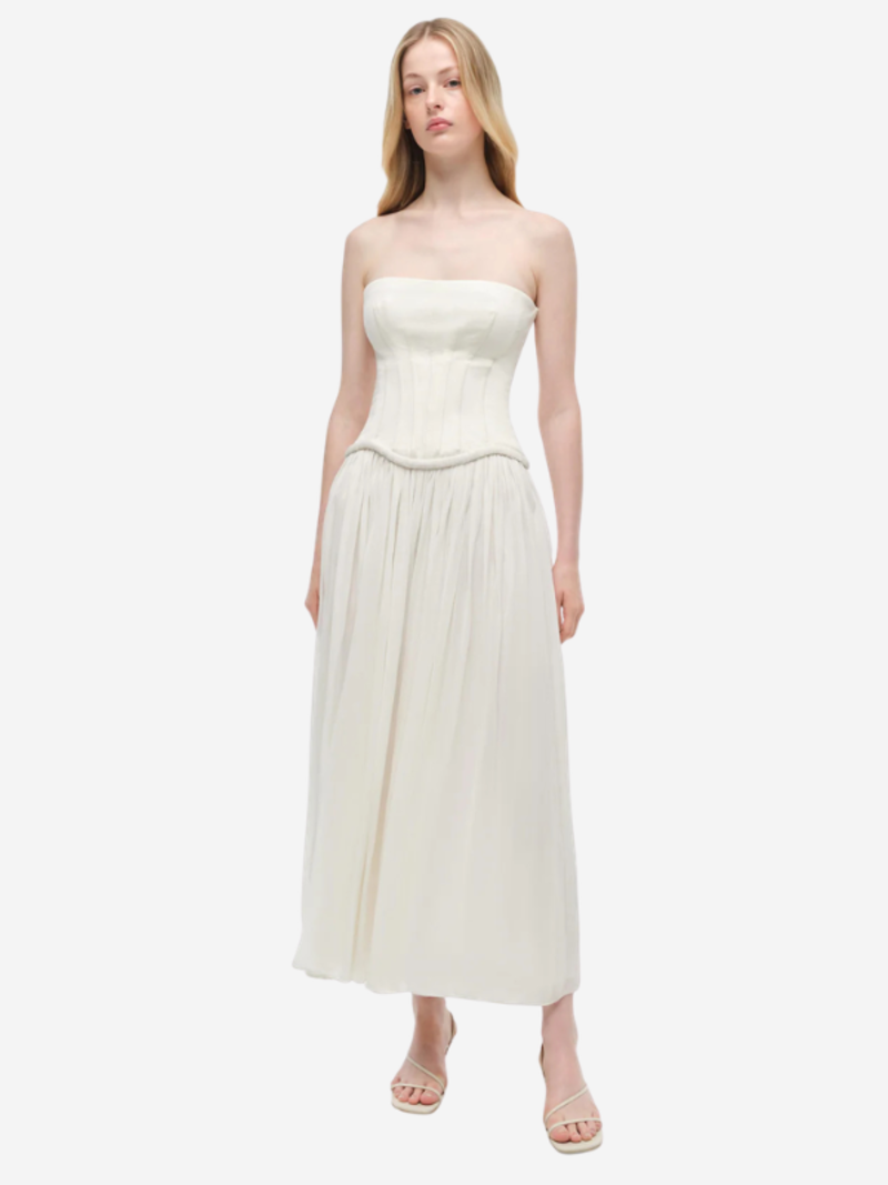Jonathan Simkhai Adalys Strapless Jersey Dress