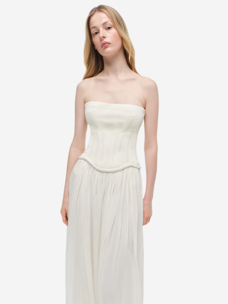 Jonathan Simkhai Adalys Strapless Jersey Dress
