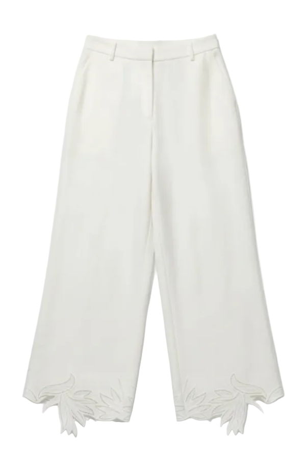 Jonathan Simkhai Kallin Cropped Wide Leg Pant