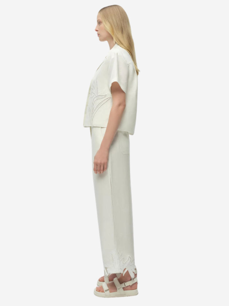 Jonathan Simkhai Louisa Embroidered Camp Shirt