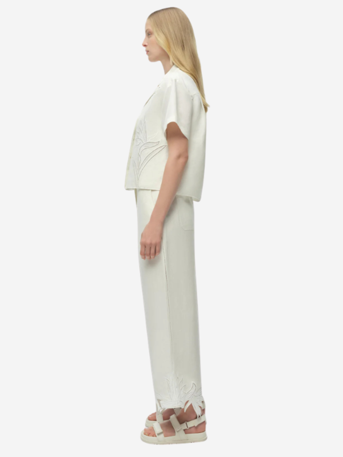 Jonathan Simkhai Louisa Embroidered Camp Shirt - Image 3 of 5