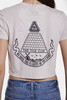Blue&Cream Pyramid Crop Tee - Thumbnail 7