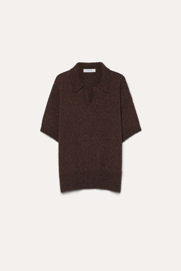 Pomandere Knit Polo - Ebony