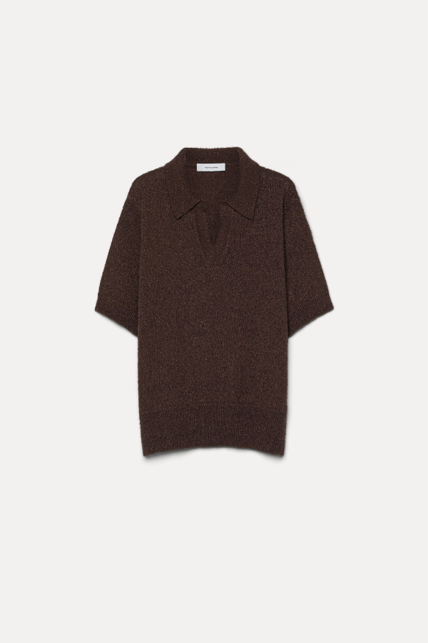 Pomandere Knit Polo - Ebony