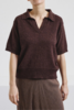 Pomandere Knit Polo - Ebony - Thumbnail 2