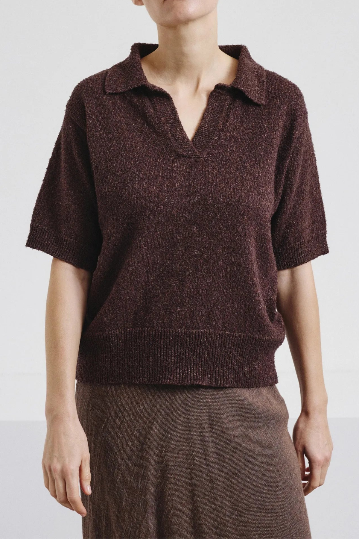 Pomandere Knit Polo - Ebony - Image 2 of 4