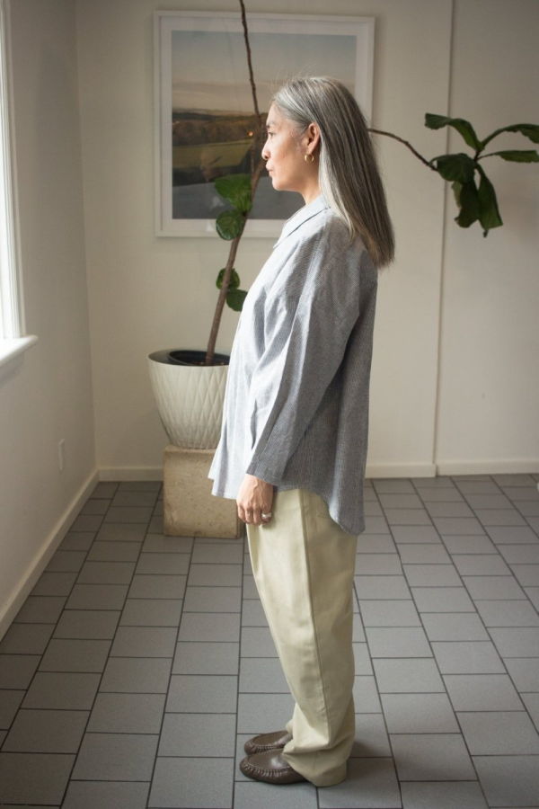 Eve Gravel Jacob Shirt - Blue/Beige