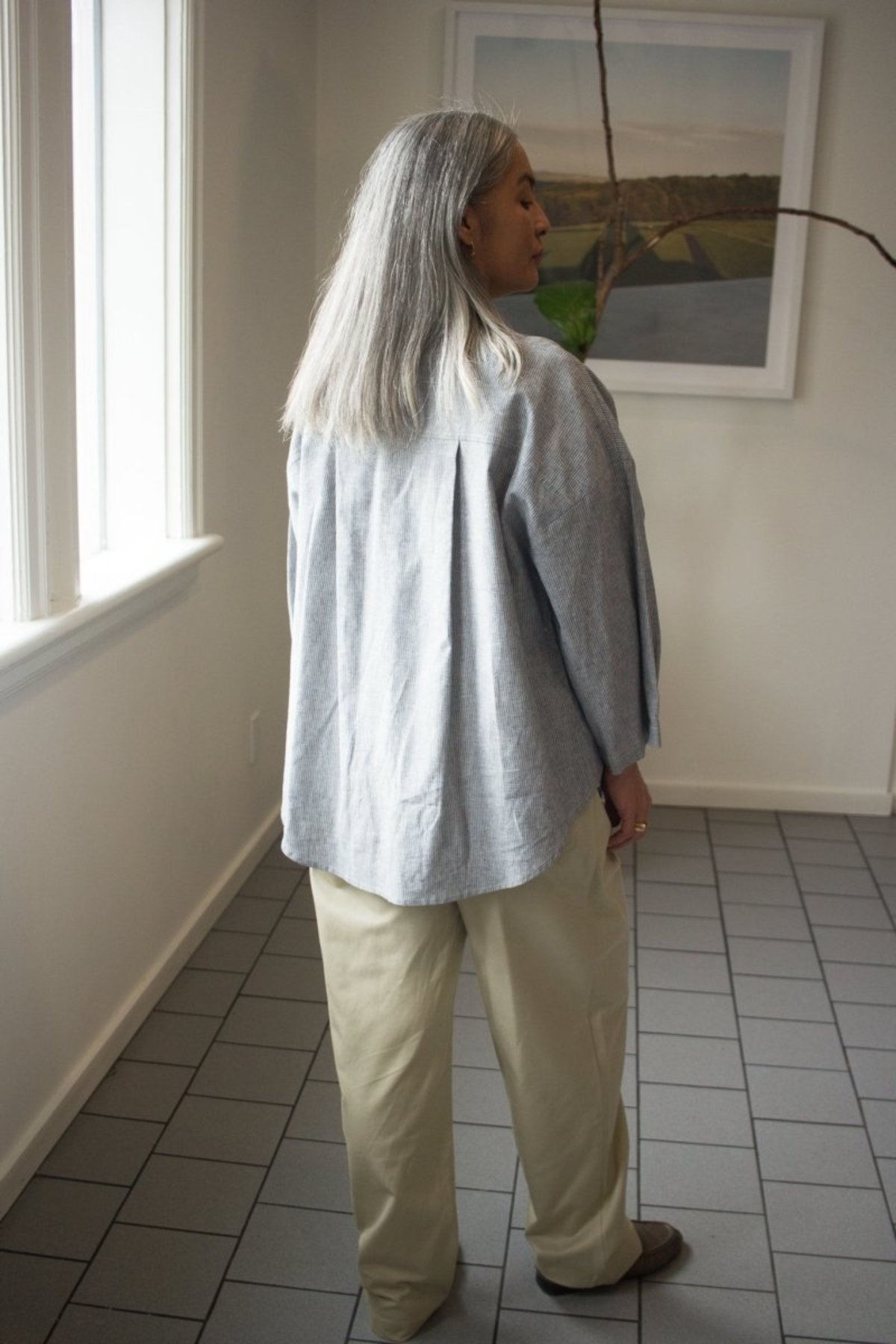 Eve Gravel Jacob Shirt - Blue/Beige - Image 3 of 7