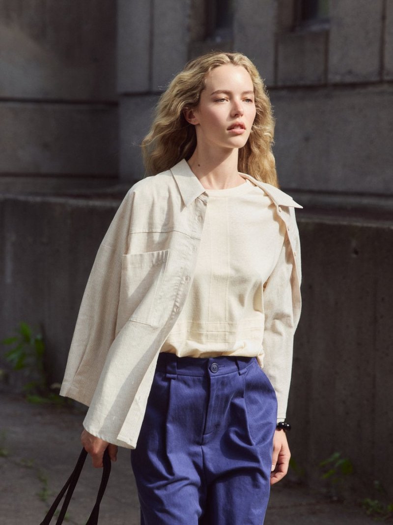 Eve Gravel Jacob Shirt - Blue/Beige