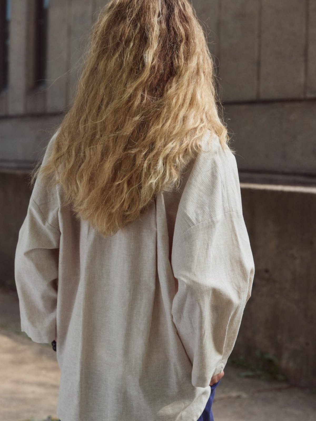 Eve Gravel Jacob Shirt - Blue/Beige - Image 6 of 7