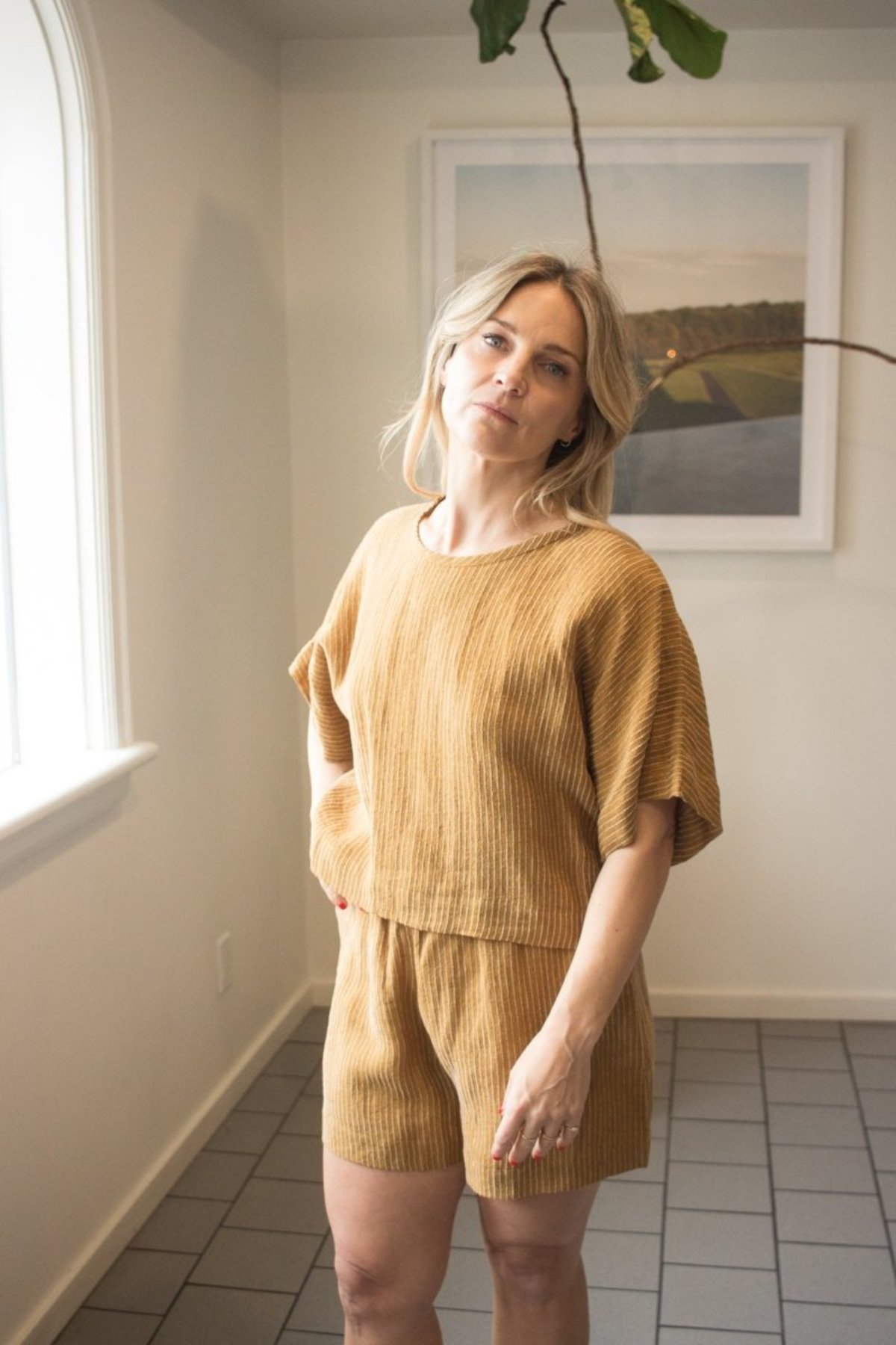 Eve Gravel Steven Top - Ochre - Image 2 of 11